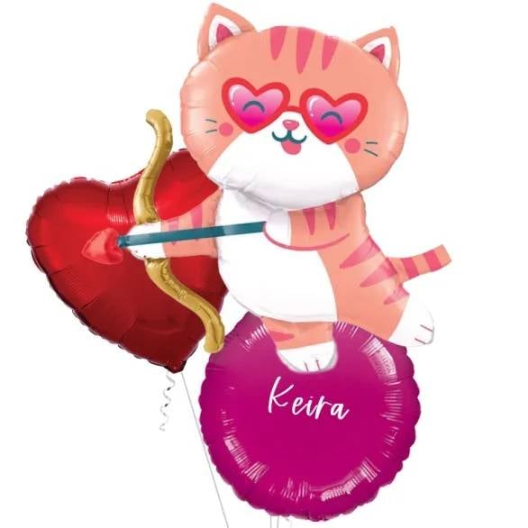 Cute Cat Cupid Jumbo Foil Balloon