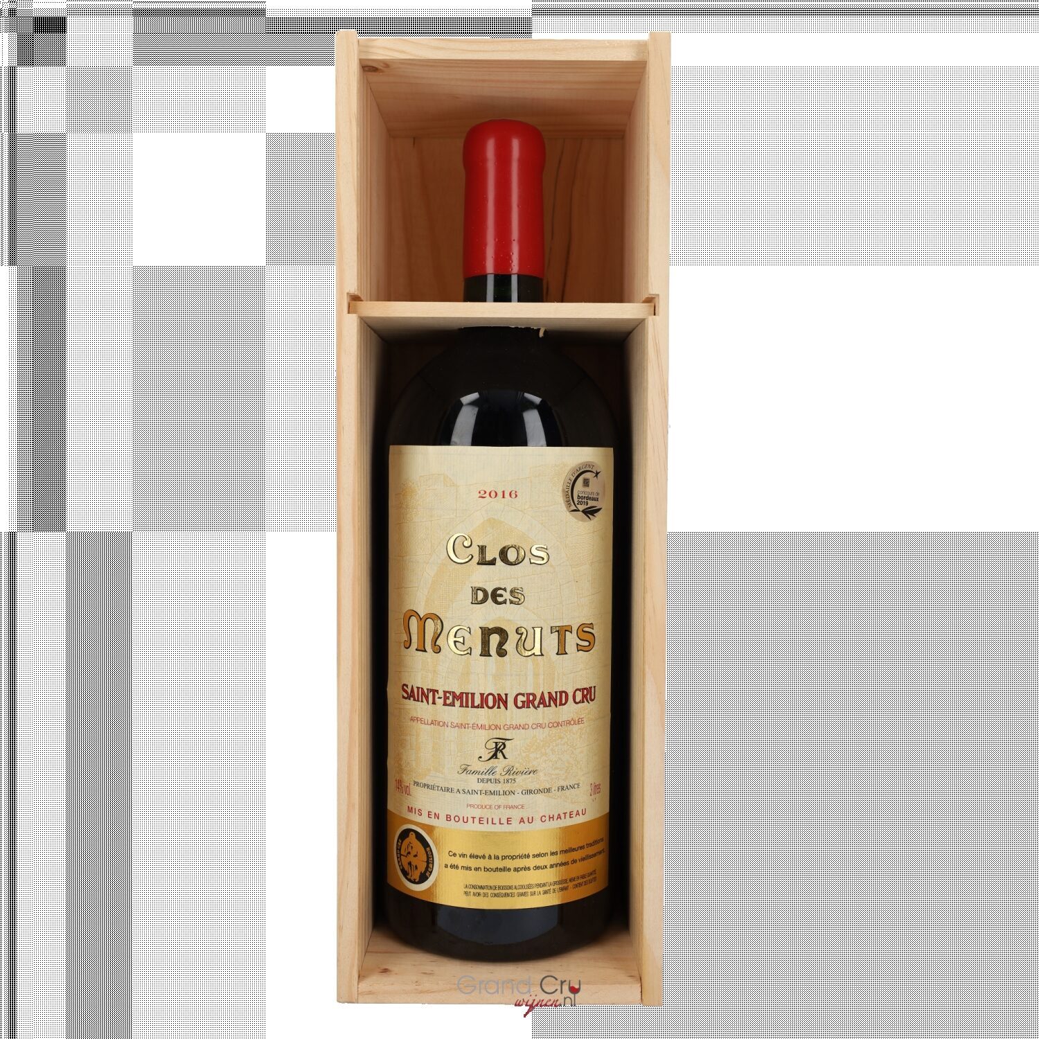 2016 Clos Des Menuts Saint Emilion Grand Cru Jeroboam (3 liter)