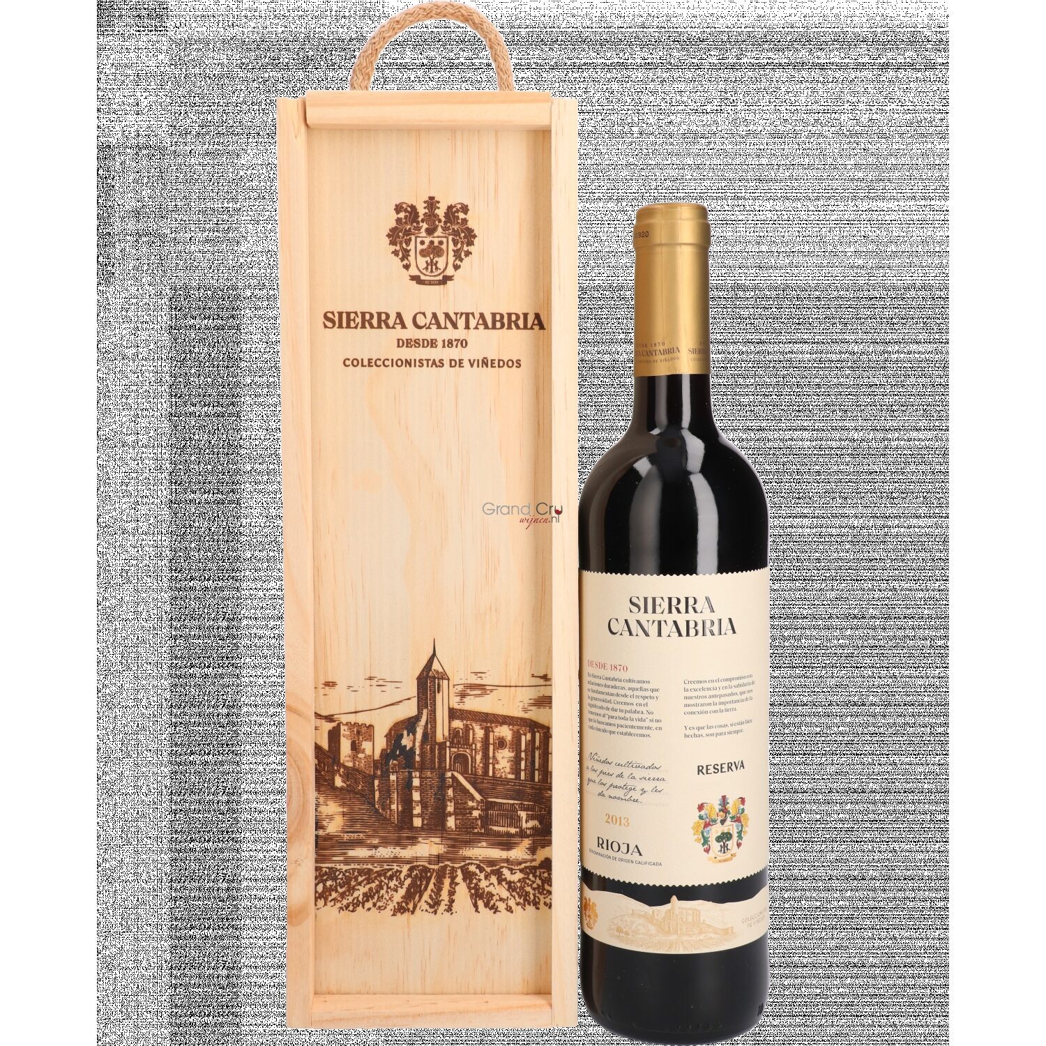 Cadeaupakket Sierra Cantabria Reserva in Luxe Schuifkist