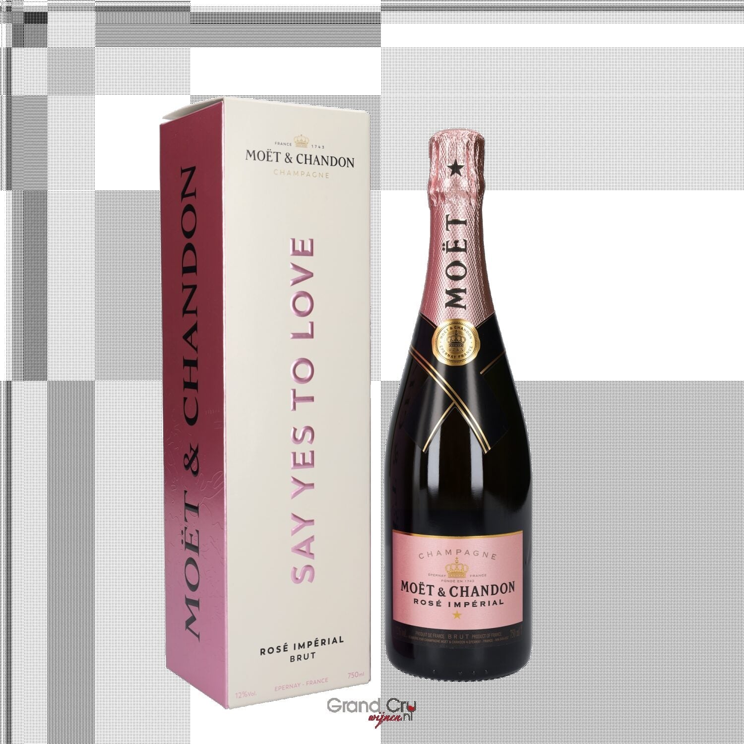 Champagne Moet & Chandon Brut Imperial Rose End of Year 2022 Limited Edition in Giftbox