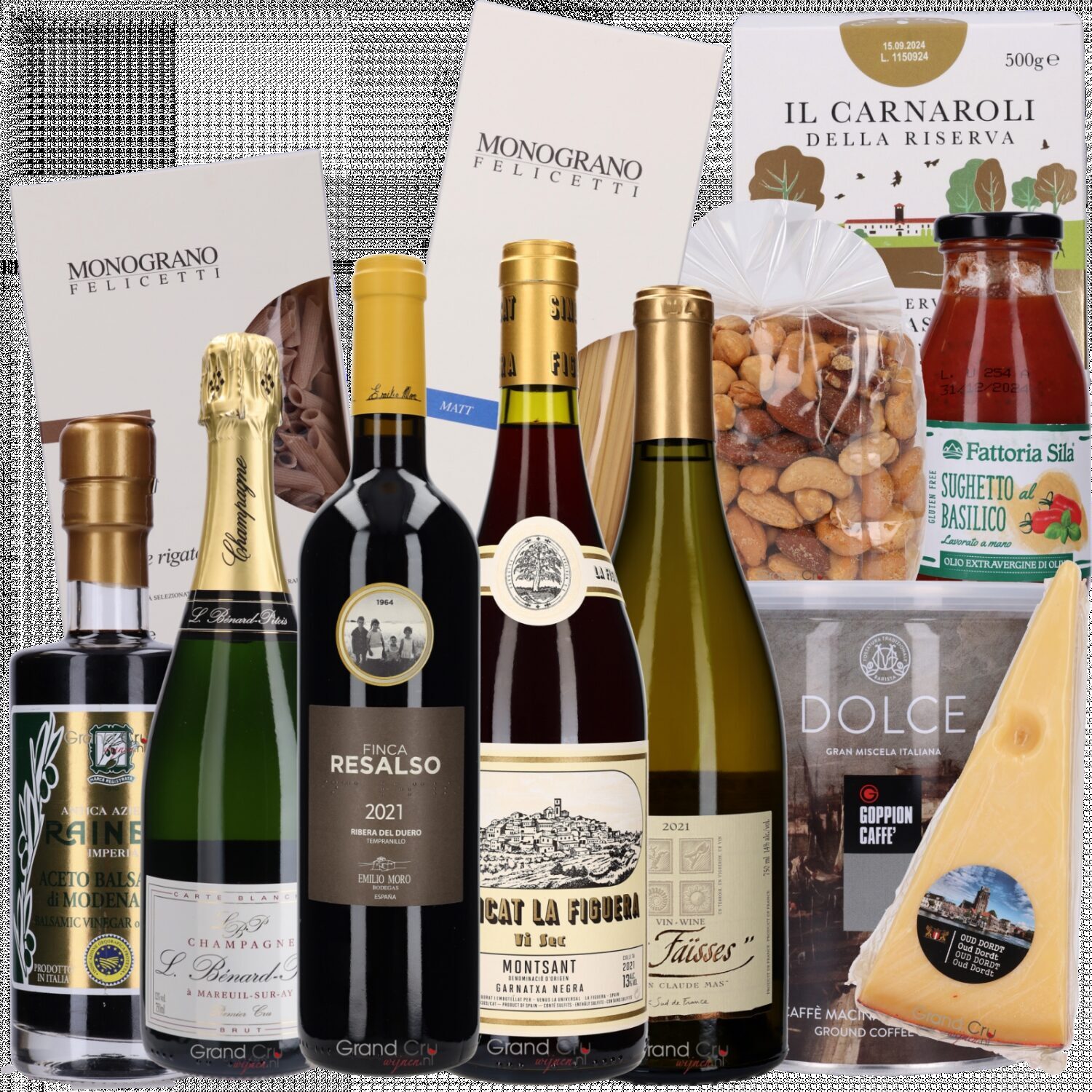 Stel uw eigen luxe Wijn & Delicatessen pakket samen