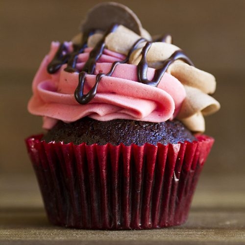 Chocolate Raspberry Cupcake 6 pcs
