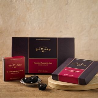 Dark Chocolate Covered Hawaiian Macadamia Nuts (Deluxe Gift Box)