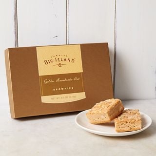 Golden Macadamia Nut Brownies