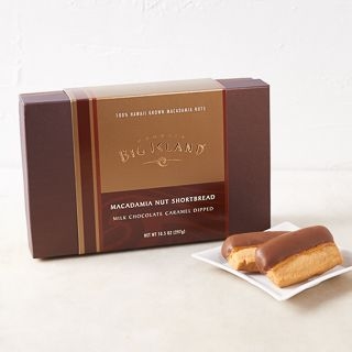 Macadamia Nut Shortbread - Milk Chocolate Caramel Dipped