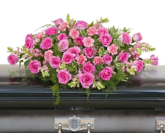 Peaceful Pink Casket Spray (Standard)