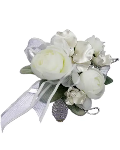 Satin Pearl Wrist Corsage