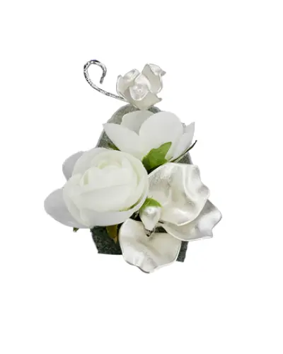Satin Pearl Boutonniere
