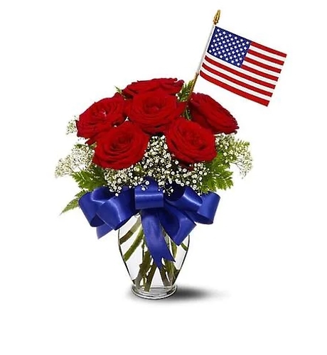 Star Spangled Roses Bouquet (Standard)