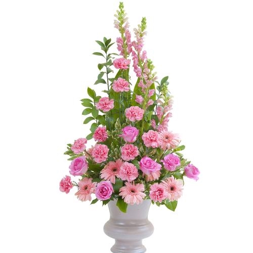 Peaceful Pink Large Urn (Standard)