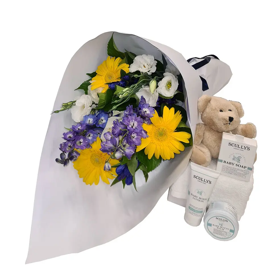 Flowers and Baby Scullys Bright (Small)