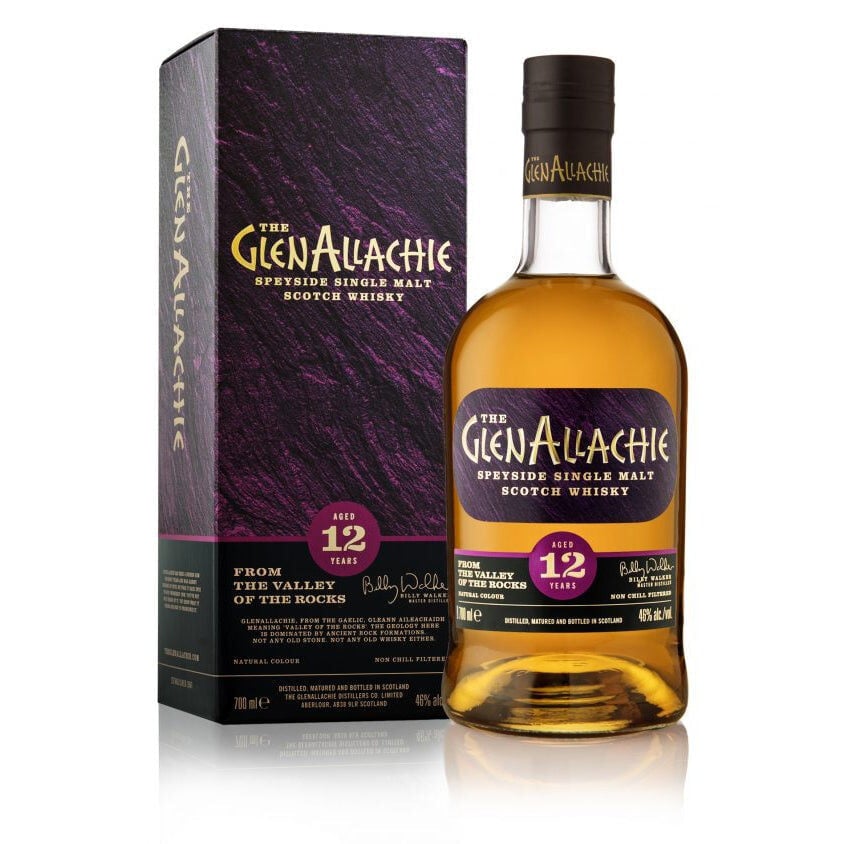 Selection of 2 Bottlings from GlenAllachie (GlenAllachie 12 Year Old x 1 / GlenAllachie Cask Strength - Batch 7 - 56.8% x 1) - Single Malt Scotch Whisky