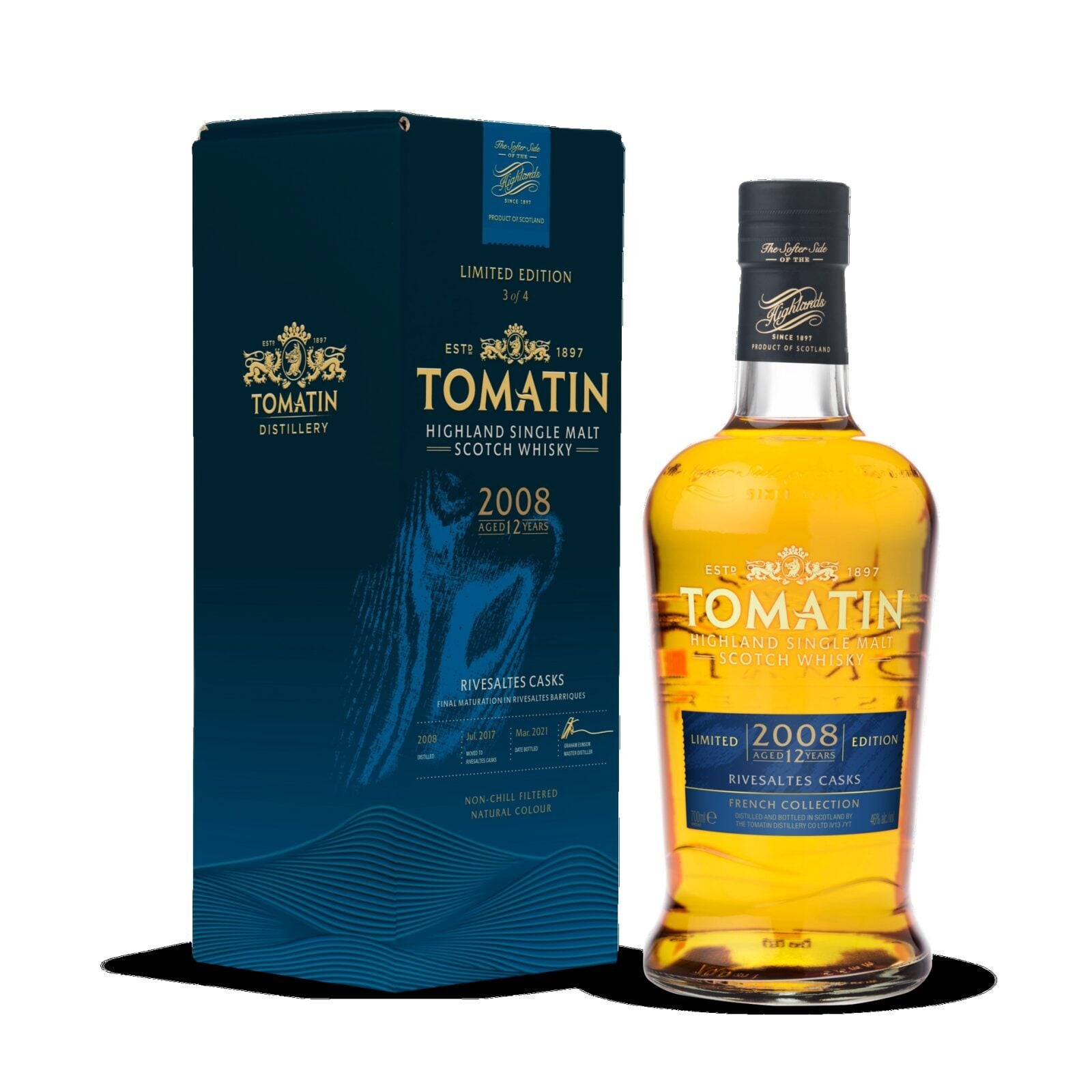 Tomatin French Collection - Rivesaltes Casks 12 Year Old 2008 Limited Edition 3 of 4 - Single Malt Scotch Whisky