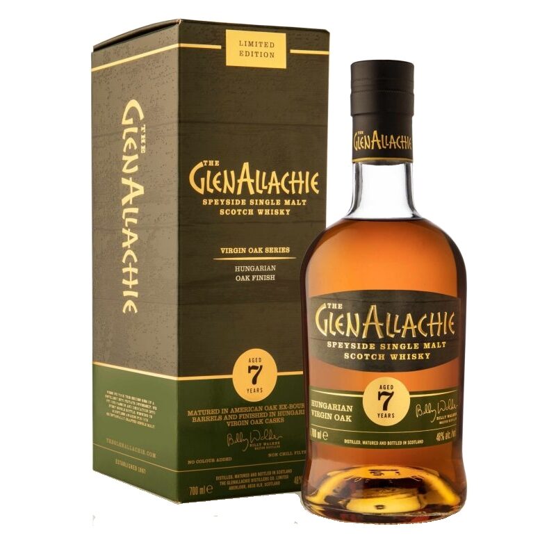 GlenAllachie Virgin Oak Series: 7 Year Old Hungarian Oak - Single Malt Scotch Whisky
