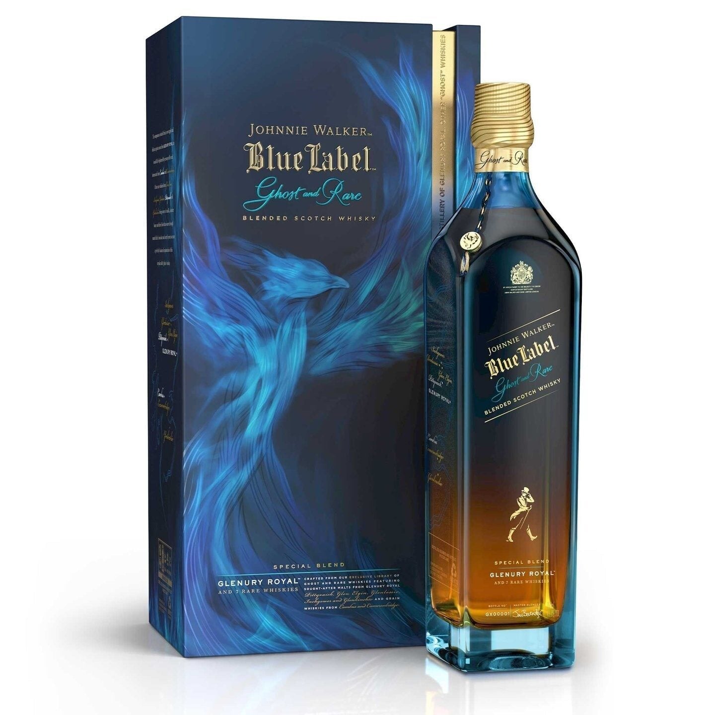 Johnnie Walker Blue Label Ghost and Rare Glenury Royal Edition