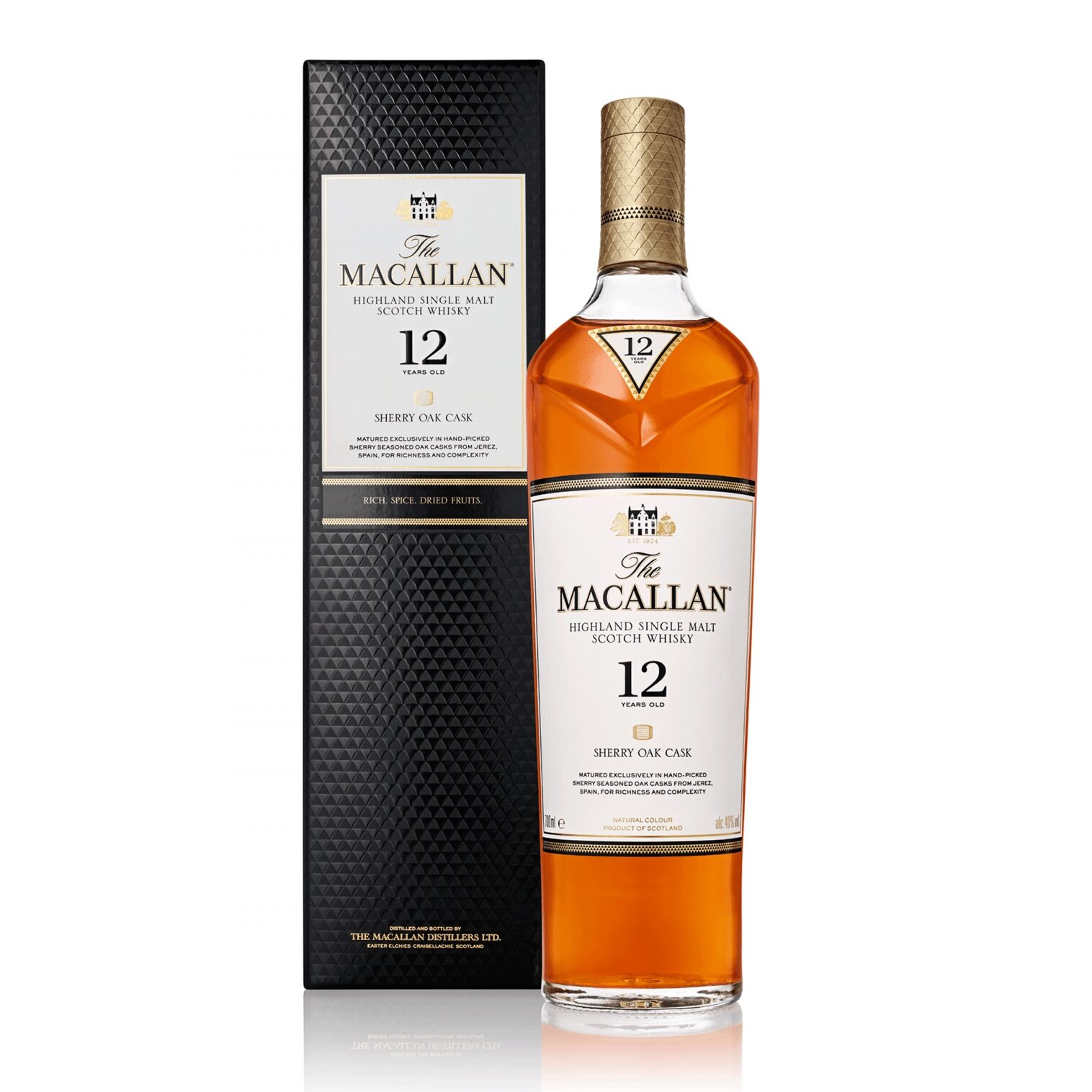 Macallan Sherry Oak 12 Year Old - Single Malt Scotch Whisky