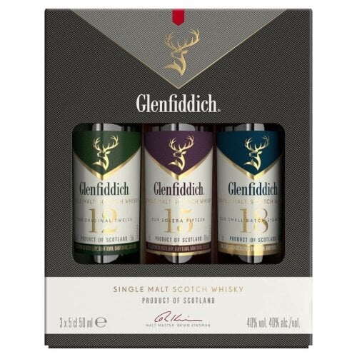Glenfiddich Family Collection Whisky Miniatures 3x5cl - Single Malt Scotch Whisky