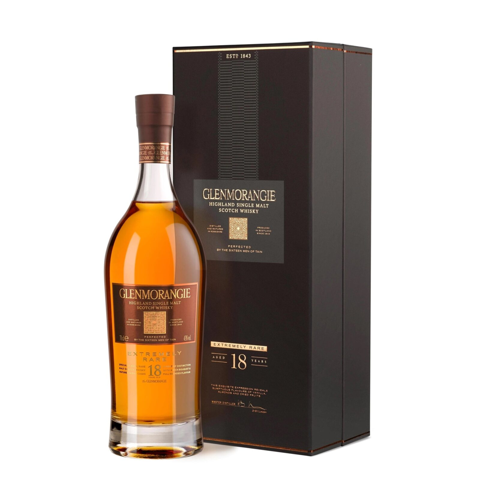 Glenmorangie 18 Year Old Extremely Rare - Single Malt Scotch Whisky