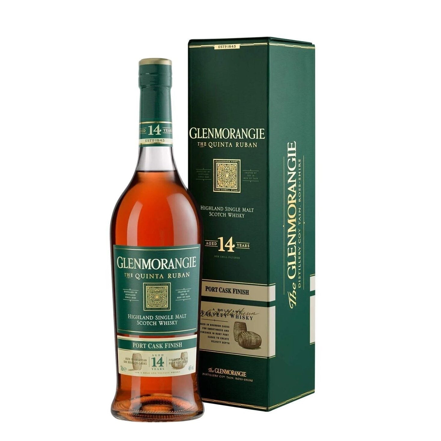 Glenmorangie Quinta Ruban 14 Year Old - Port Cask Finish - Single Malt Scotch Whisky
