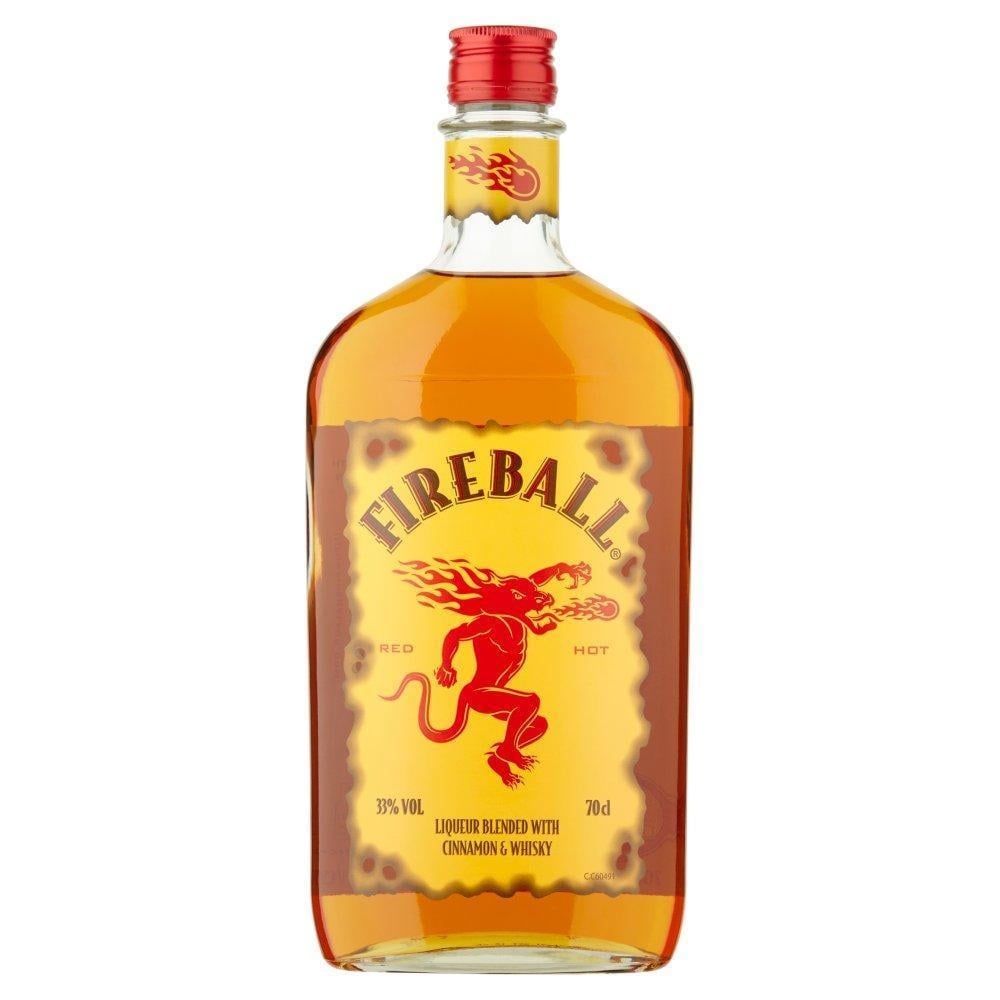 Fireball Liqueur Blended With Cinnamon & Whisky 70cl