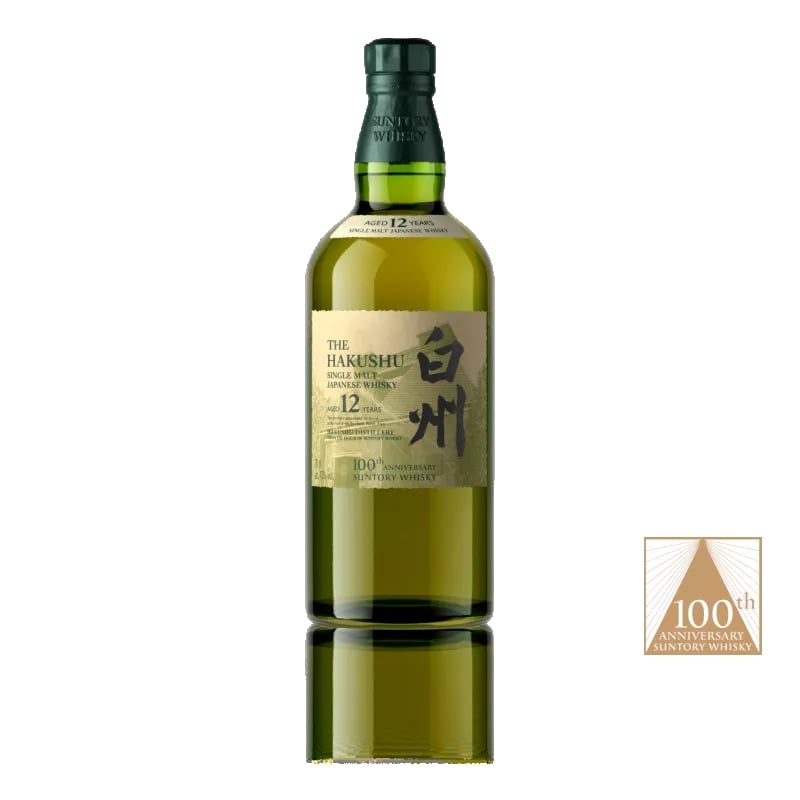 Hakushu Japanese 12 Year Old Malt 100th Anniversary Limited Edition Suntory Whisky