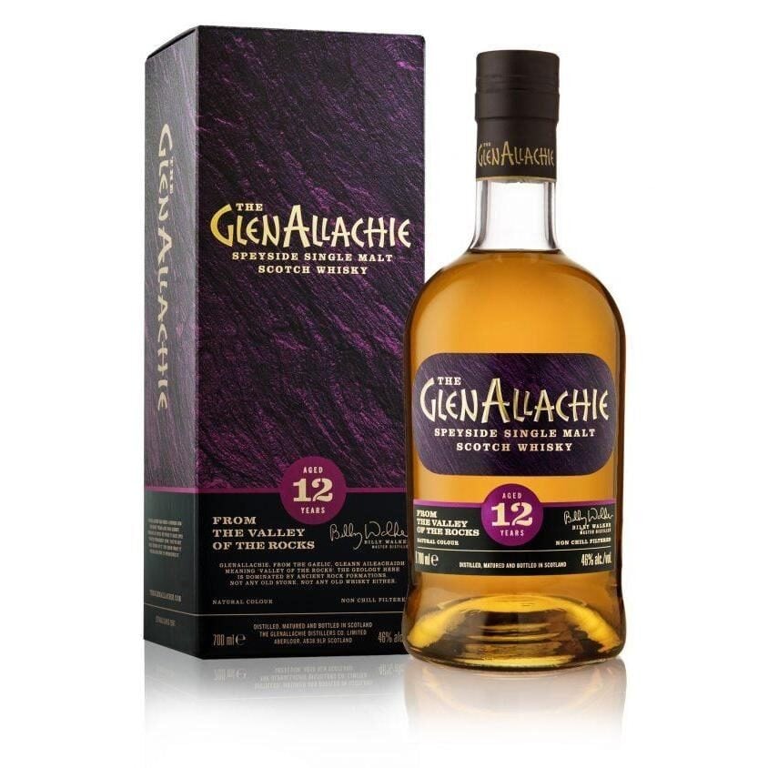 Selection of 3 Bottlings from GlenAllachie (GlenAllachie 12 Year Old x 1 / GlenAllachie 15 Year Old x 1 / GlenAllachie Cask Strength (Batch 6) x 1) - Single Malt Scotch Whisky