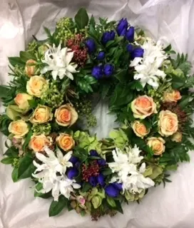 Peach Formal Wreath