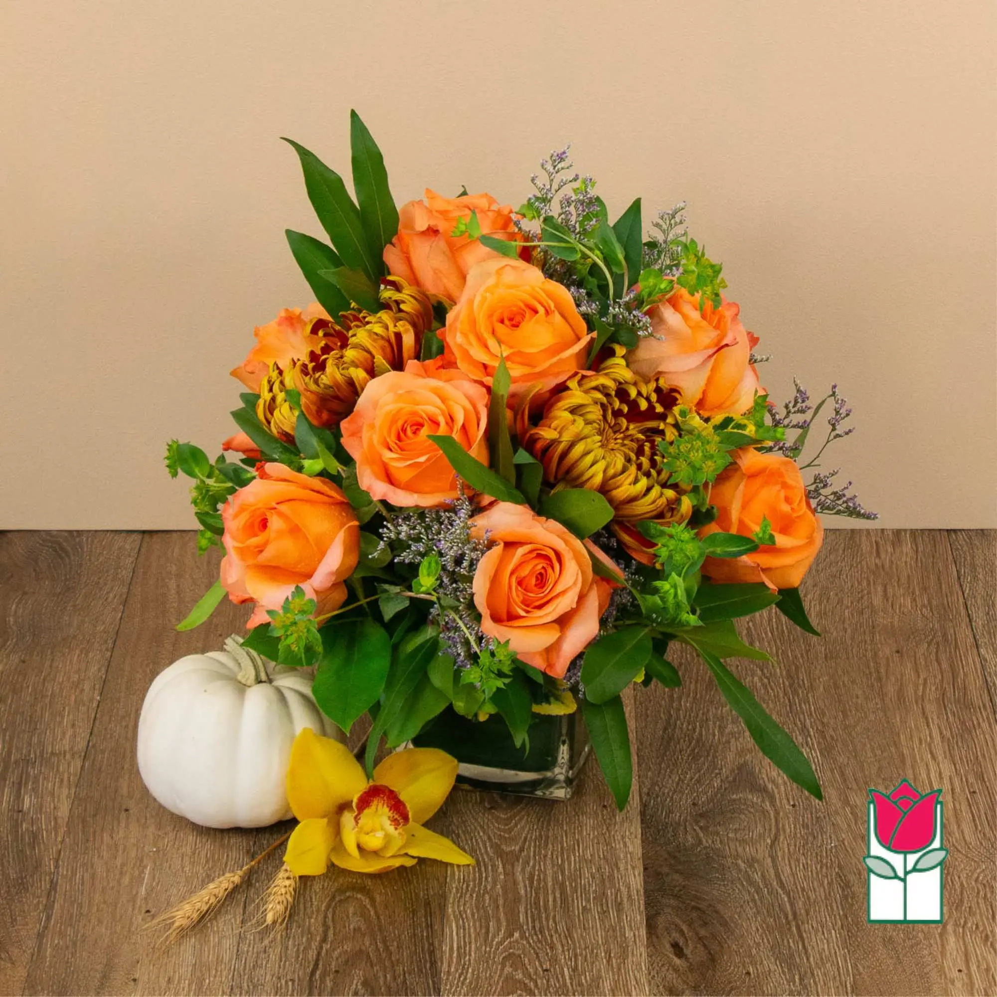 Beretania's Honeycrisp Fall Compact Bouquet (Seasonal Varieties Vary)