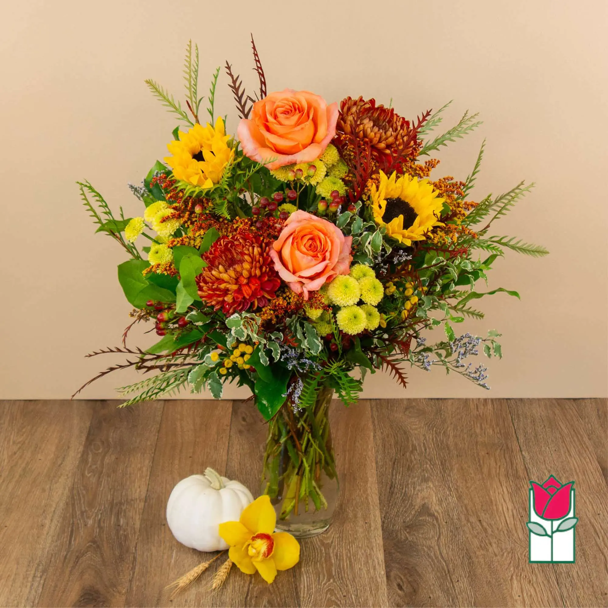 Beretania's Warmth Fall Bouquet (Seasonal Varieties Vary)