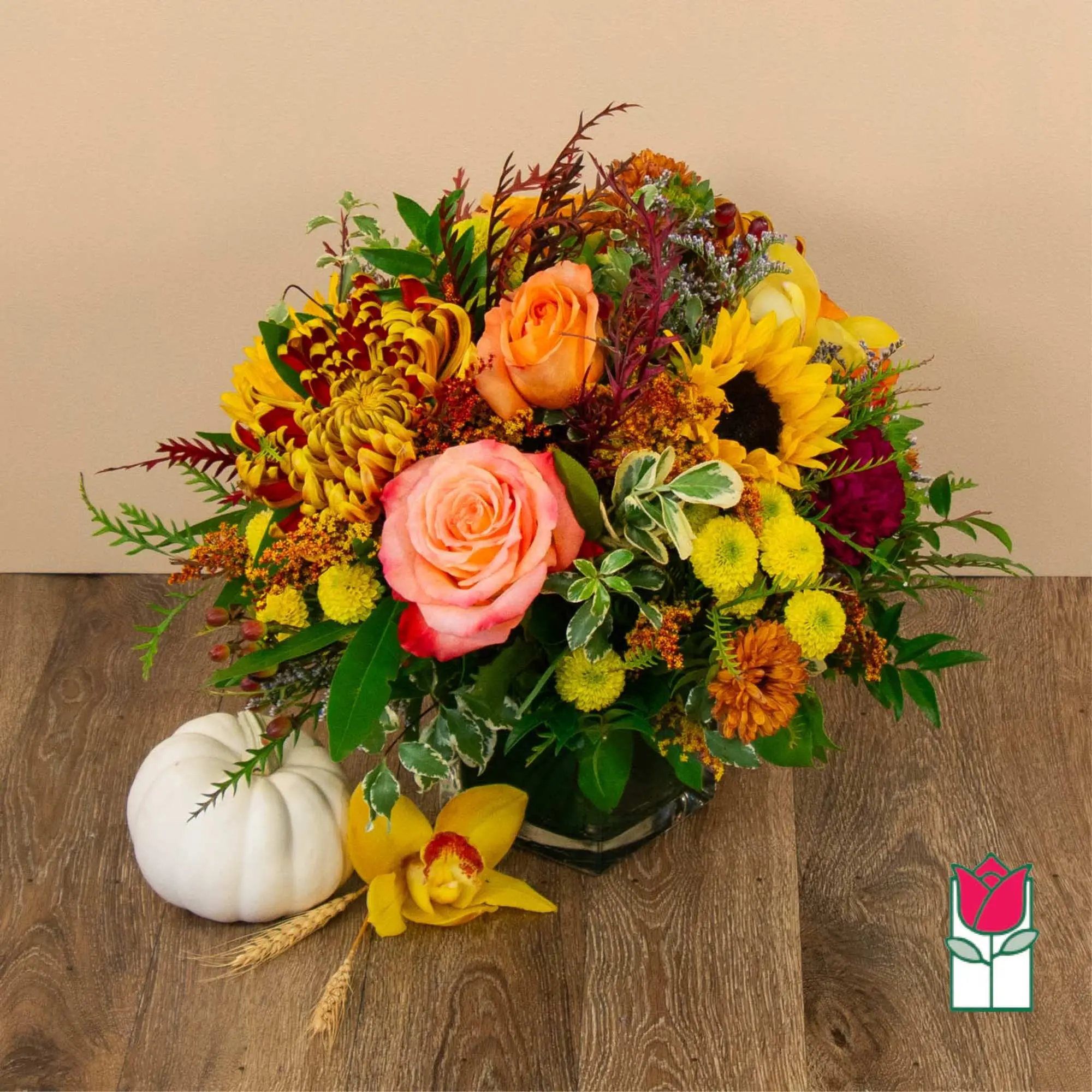 Beretania's Nutmeg Compact Bouquet (Seasonal Varieties Vary)