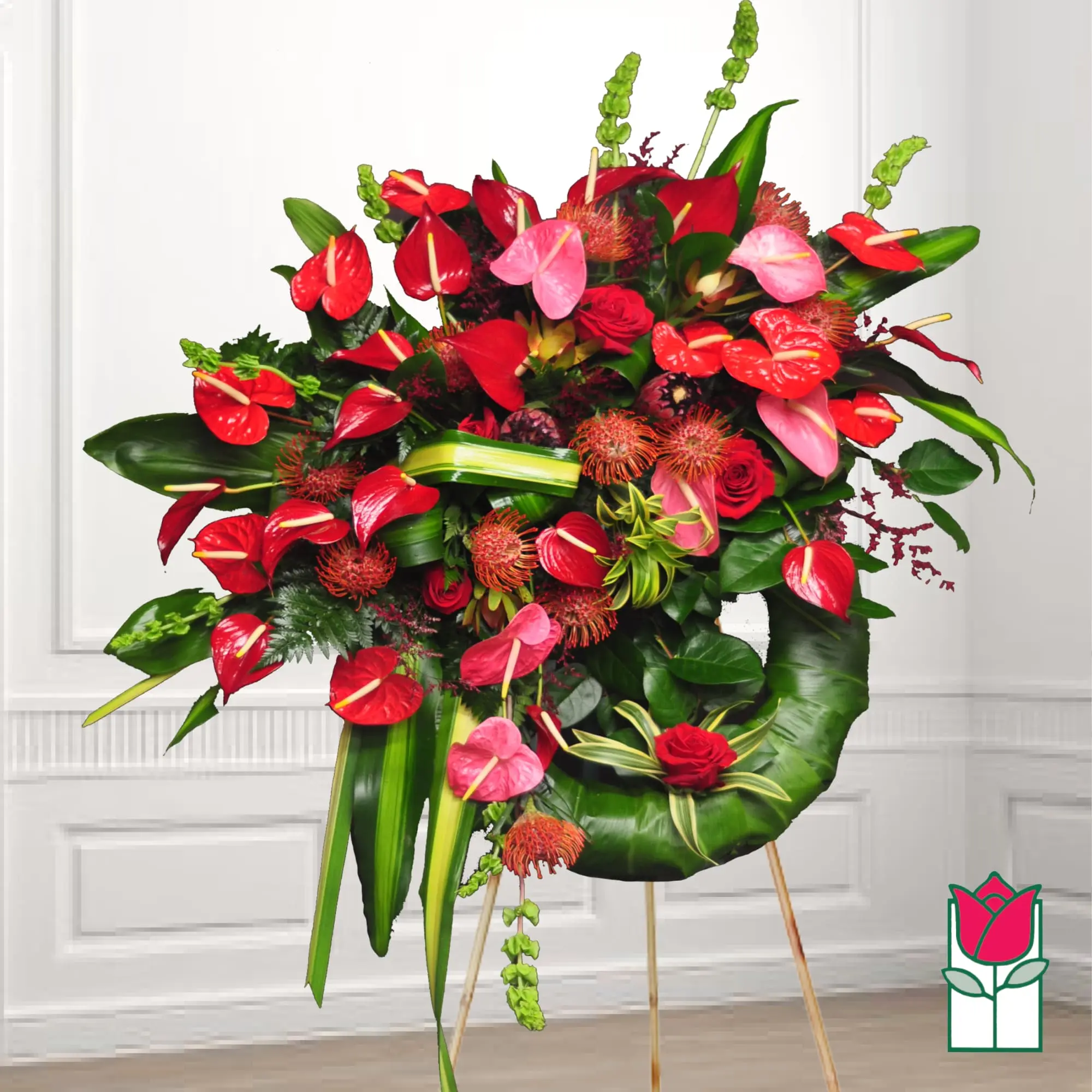 Beretania's Lava Tree Tropical Wreath (Seasonal Varieties Vary)