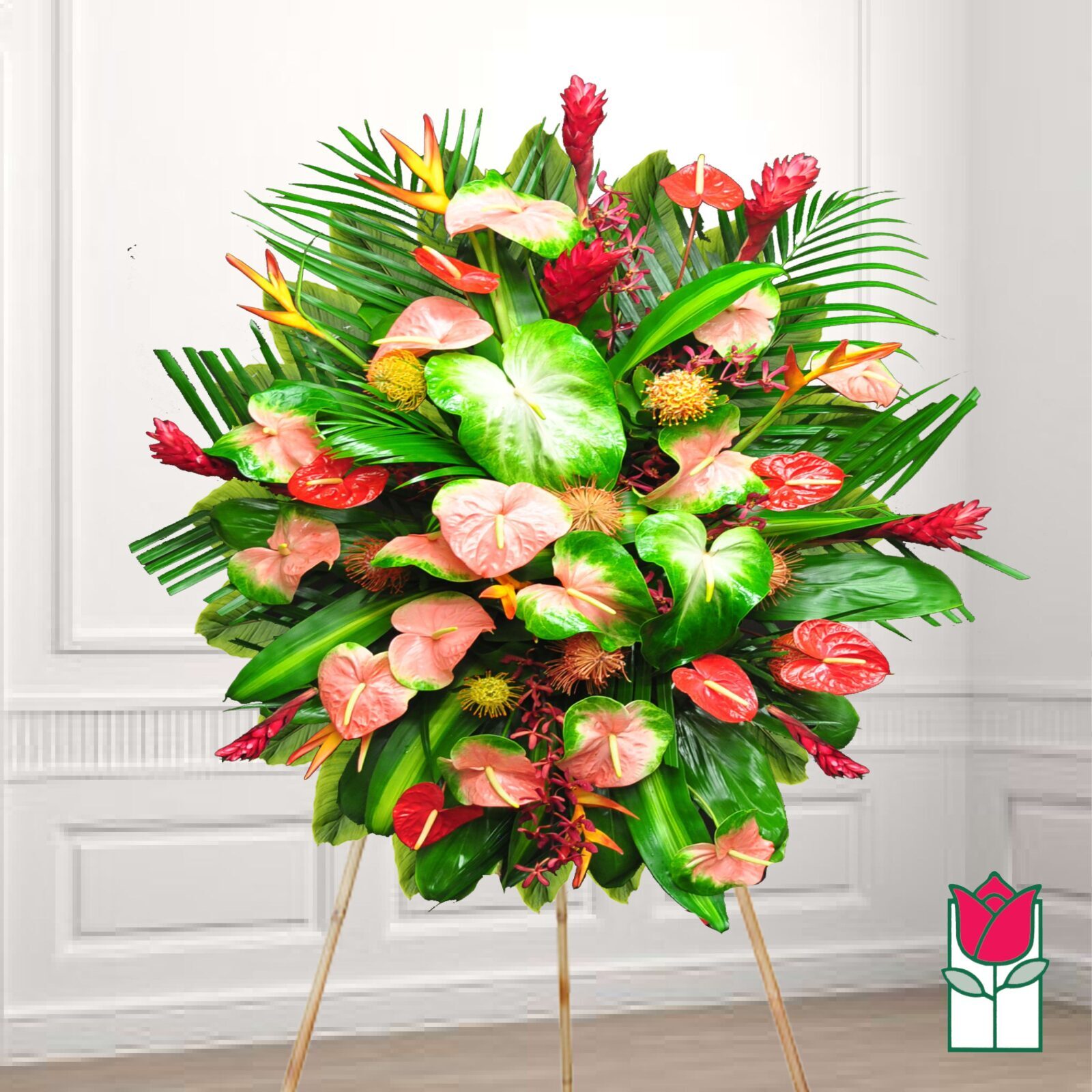 Beretania's Mele Tropical Wreath (Standard)