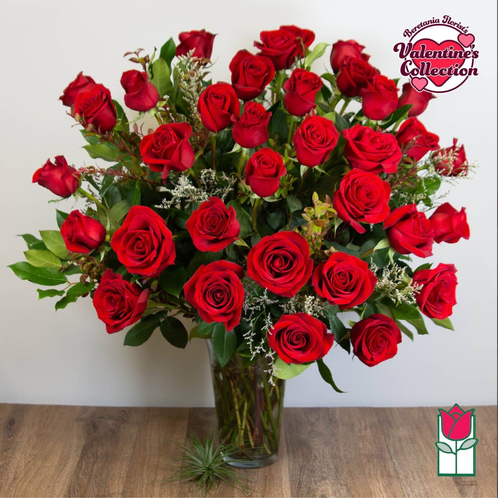 Beretania's 3 Dozen Long Stem Rose Bouquet [Early Bird Special]