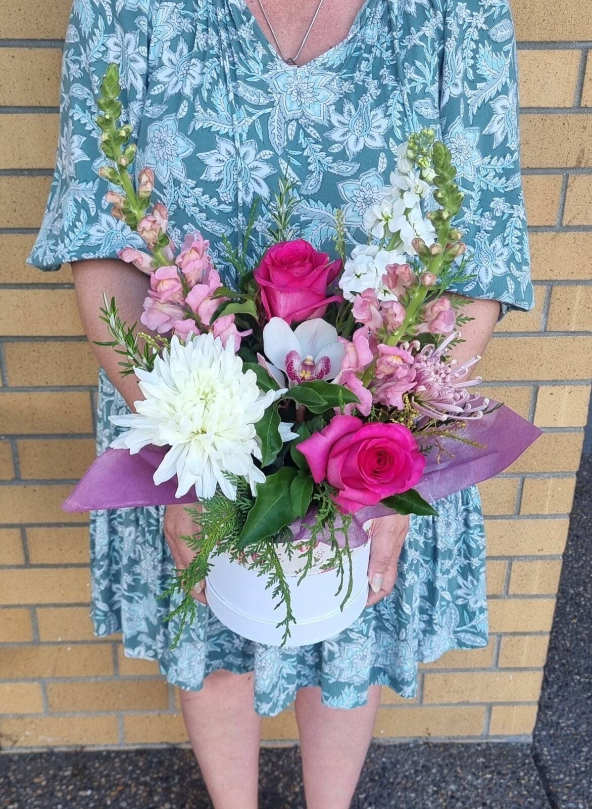 Mother's Day Hat Box Pinks, Whites, Purples