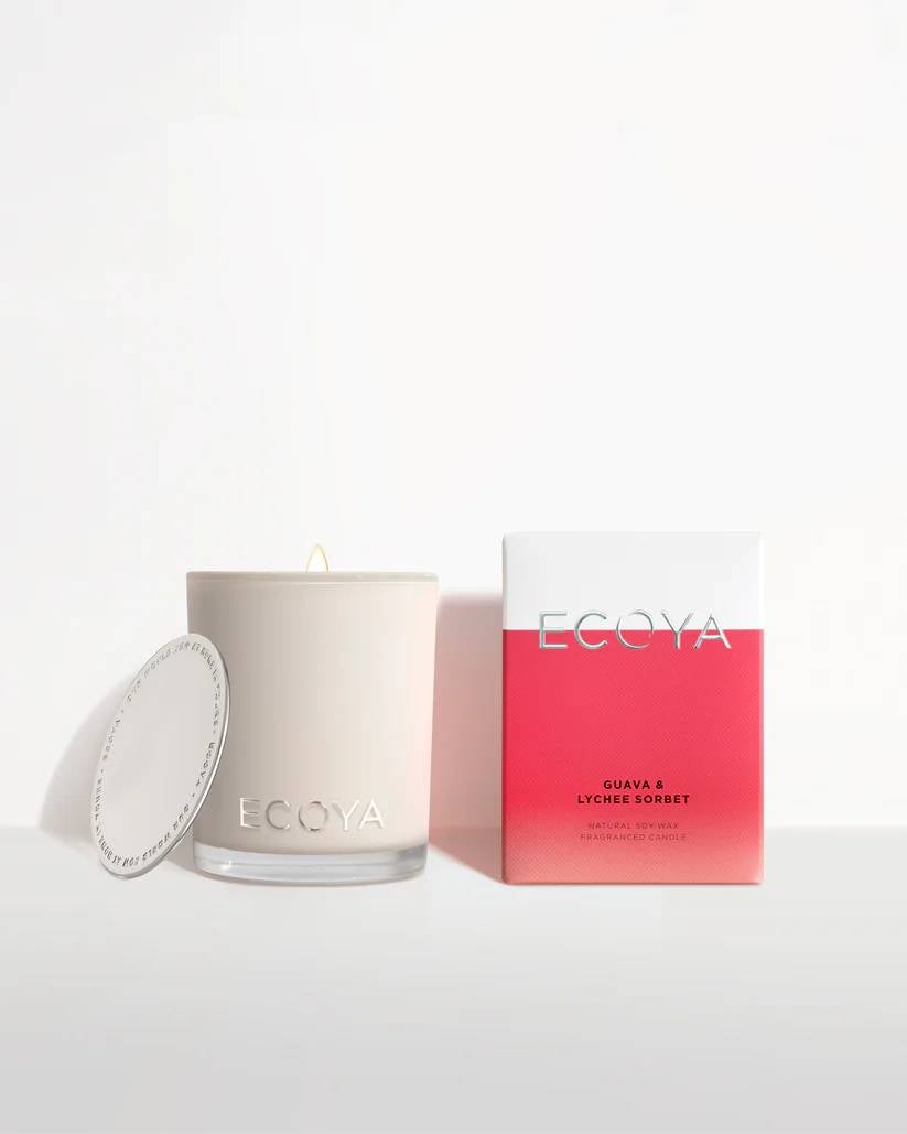 ECOYA Guava & Lychee Sorbet Mini Madison Candle