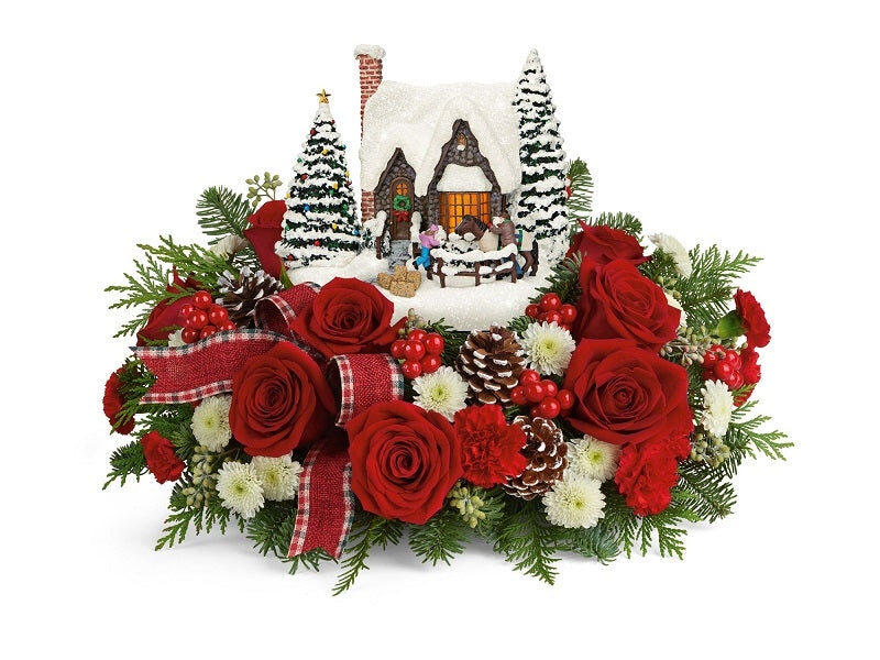Thomas Kinkade 2021 Warm Winter Wishes (Empty(NO FLOWERS AND NO LIGHTS))