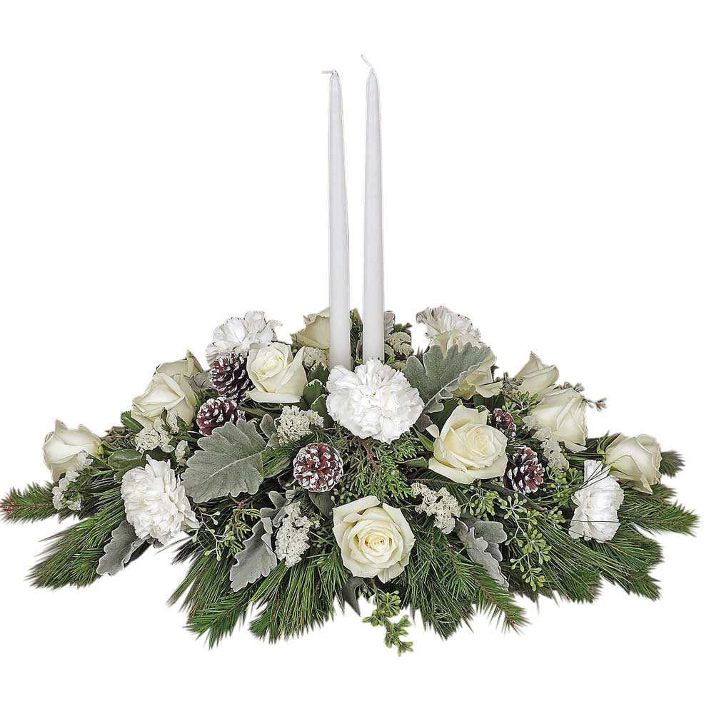 Snowy Winter Centerpiece