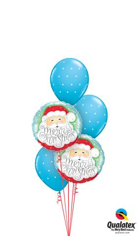 Santa Merry Christmas Balloon Bouquet