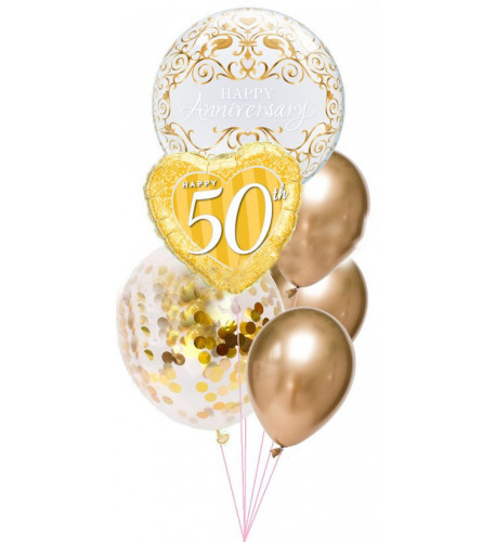 50th Sparkling Anniversary Balloon Bouquet