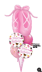 Ballerina Happy Birthday Balloon Bouquet