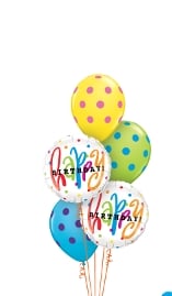 Birthday Polka Dot Balloon Gift