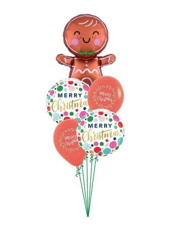 Gingerbread Man Merry Christmas Bouquet