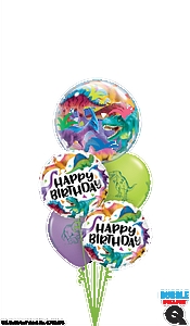 Happy Birthday Dinosaur Balloon Bouquet