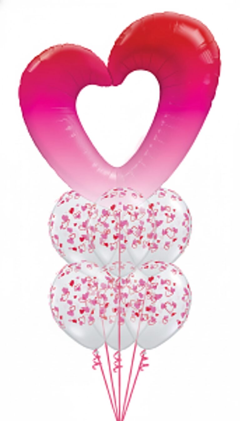 Heart on Hearts Balloon Bouquet