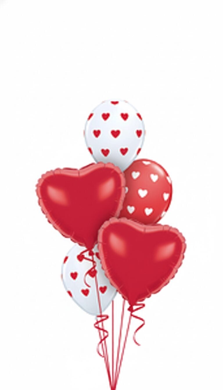 I Love You Modern Script Hearts Bouquet