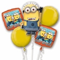 Minions Birthday Balloon Bouquet