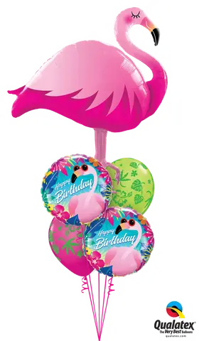 Cool Flamingo Birthday Bouquet