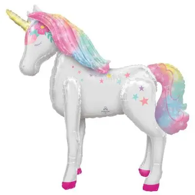 Pastel Rainbow Unicorn Air Walker Balloon