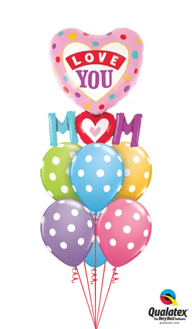 Love You Mum Shape Balloon Gift