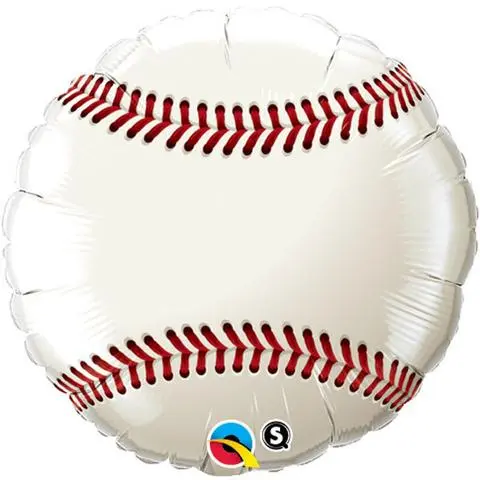 Large Baseball Foil Balloon